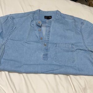 Men’s collarless shirt